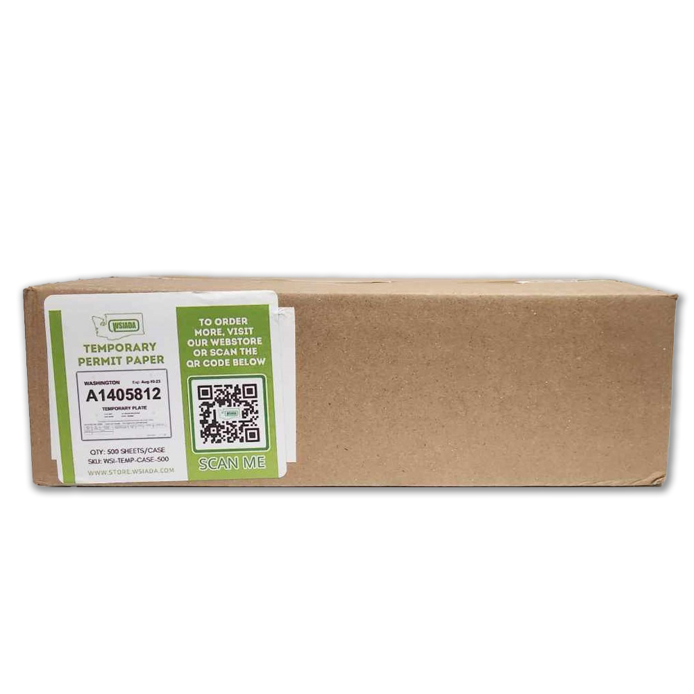 Temporary Permit Paper – WSIADA Webstore