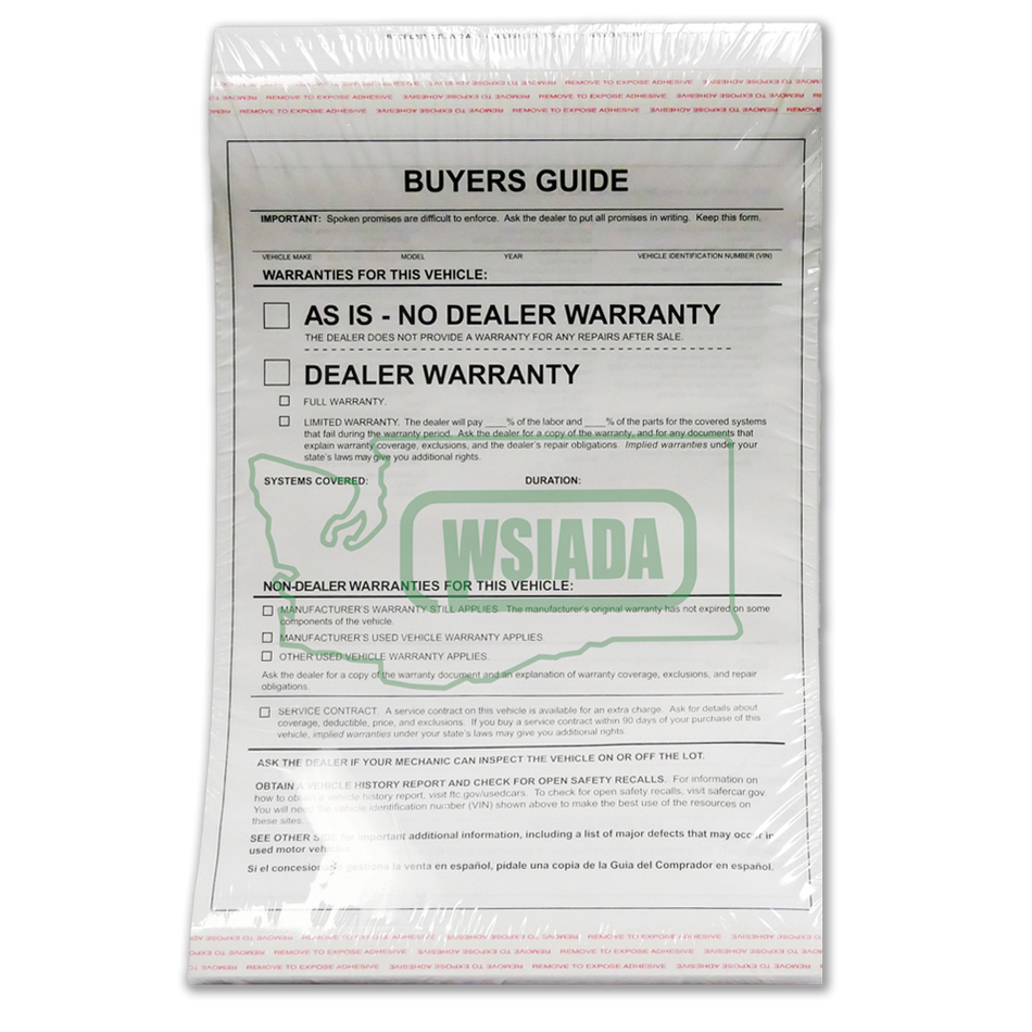 Buyer's Guide AS-IS Version