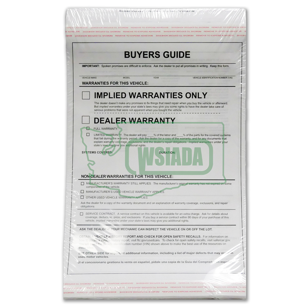 Buyer's Guide IMPLIED (Pack) – WSIADA Webstore