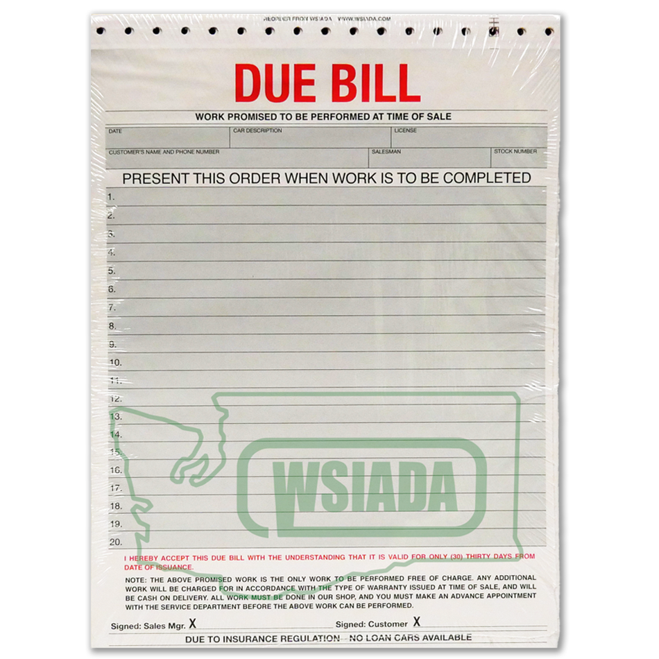 Due Bill