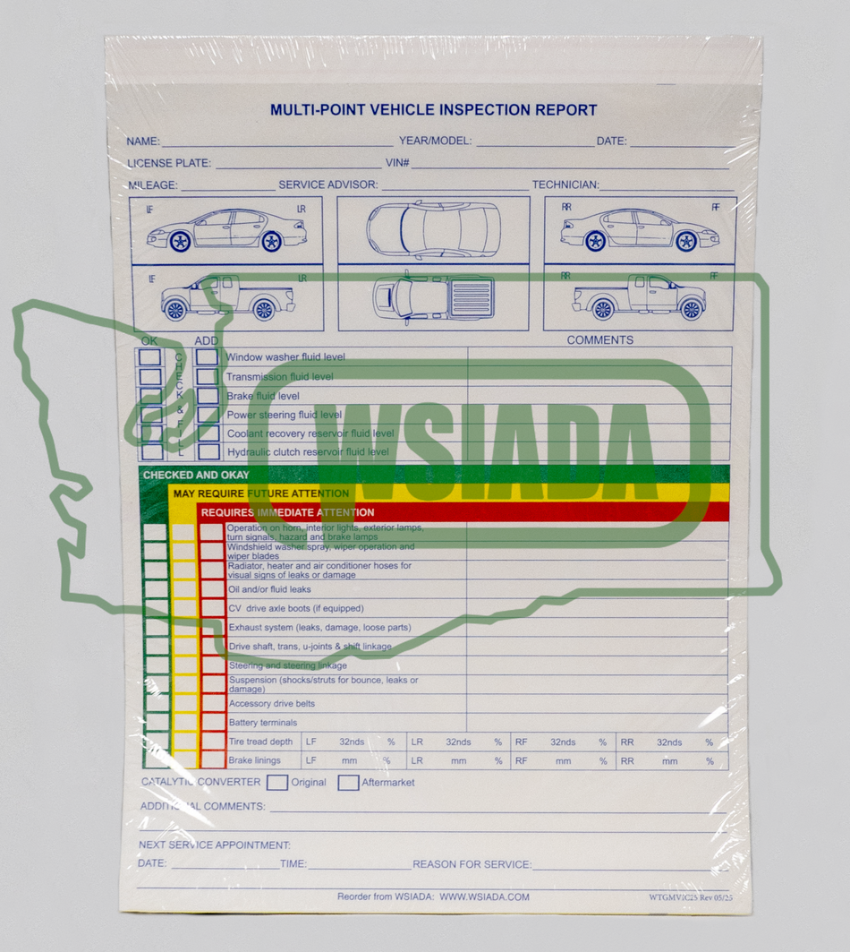 Multi-point Vehicle Inspection Checklist